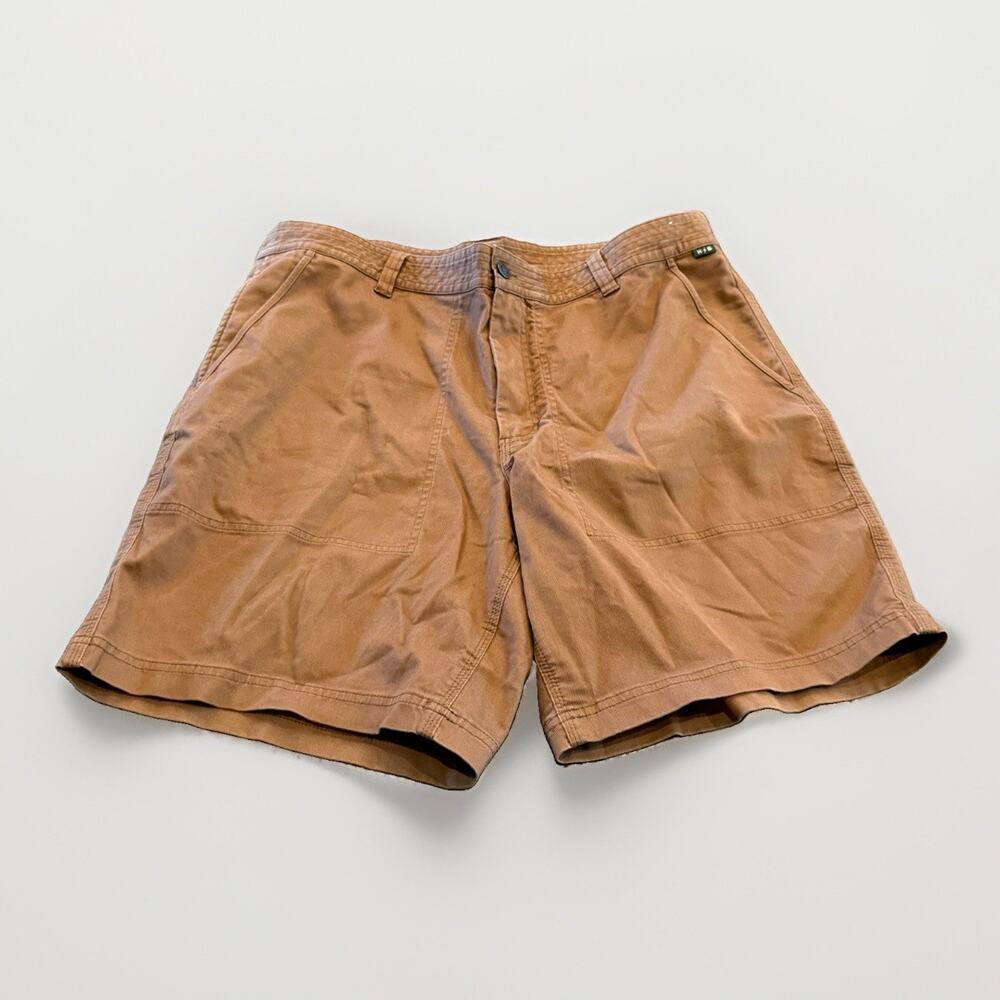 Howler Bros Mens Brown Hiking Cotton Blend Stretch Shorts Size 38